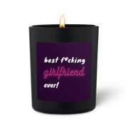 Duftkerze Schwarz Woody Best fcking girlfriend ever von ChattyCandles