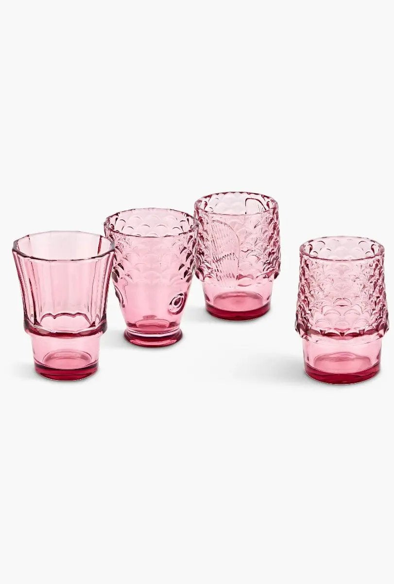 Fischgläser Stapelbar pink von Uberstar