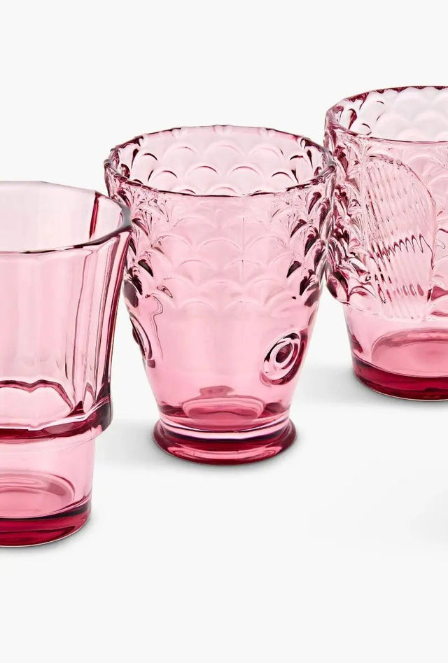 Fischgläser Stapelbar pink von Uberstar
