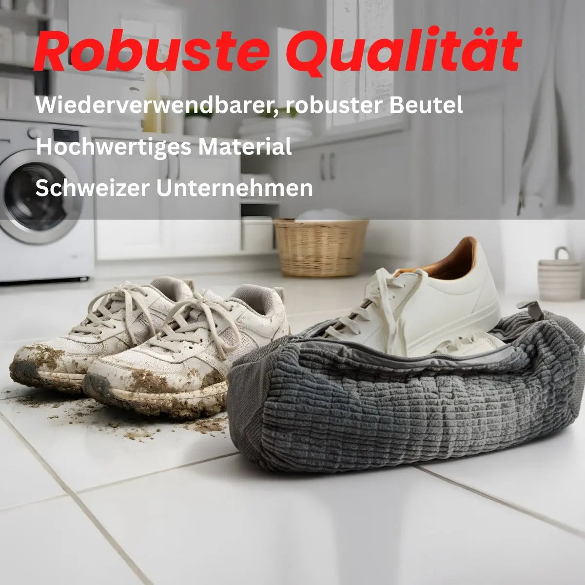 Schuhwaschbeutel grau von Tidy Tiger