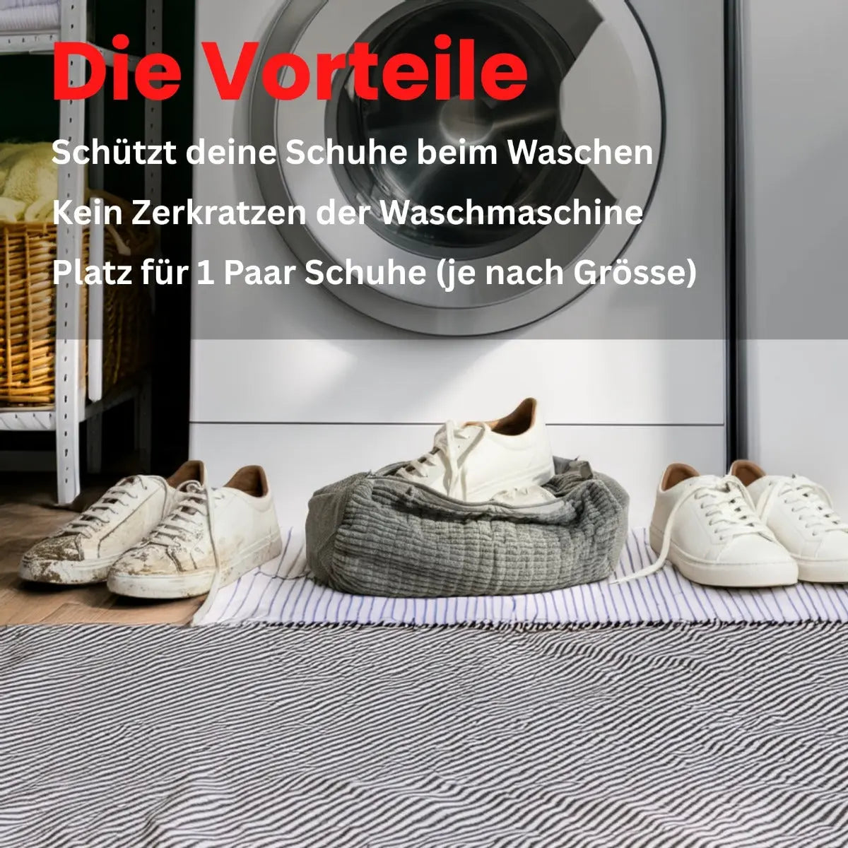Schuhwaschbeutel grau von Tidy Tiger
