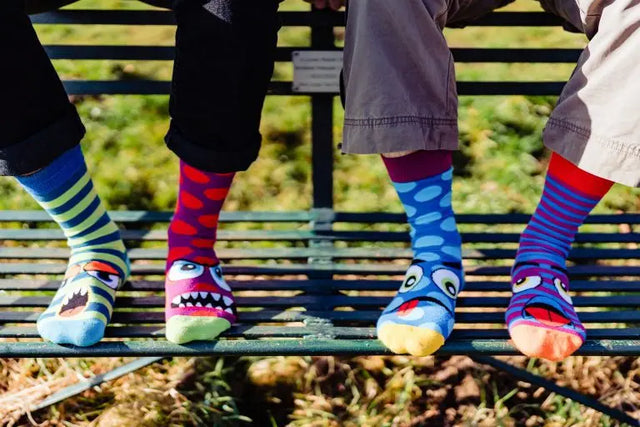 Einzelne Socken im 6er Pack, GRUMP HEADS, Gr. 39-46, mit Geschenkbox von United Oddsocks