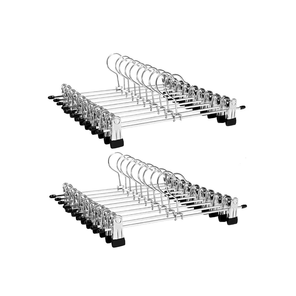 Hosenbügel aus Metall 20er Set Kleiderbügel mit Klammern von Songmics