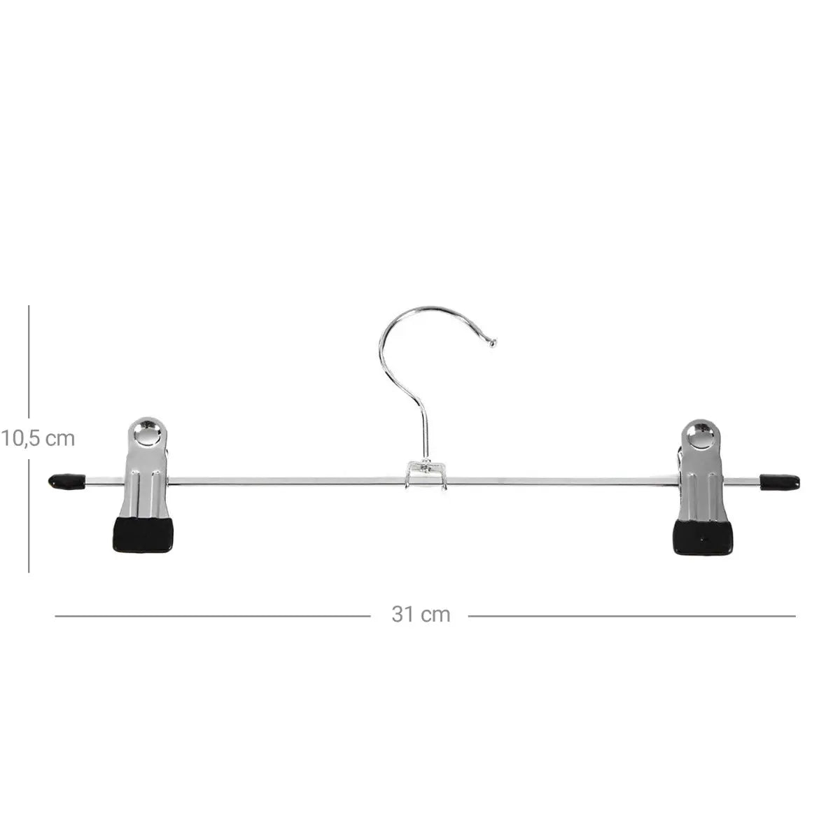 Hosenbügel aus Metall 20er Set Kleiderbügel mit Klammern von Songmics