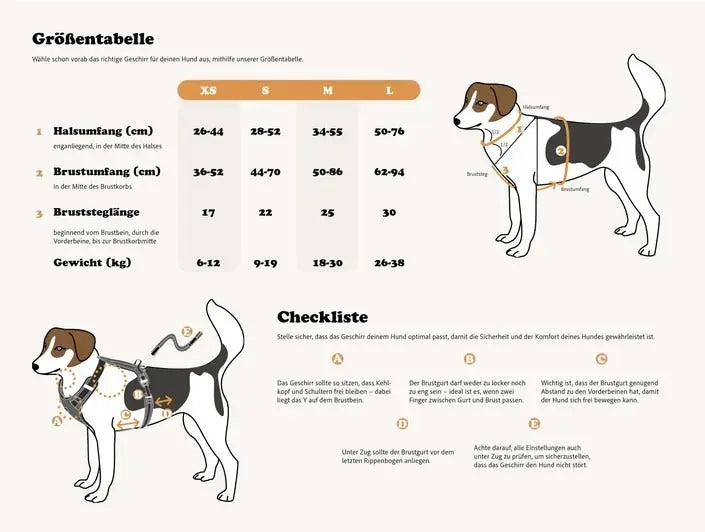 Hundegeschirr Schwarz M von Redoggo
