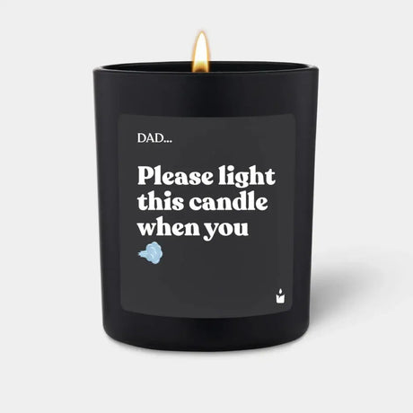 Duftkerze Schwarz Woody Dad... please light this candle when you fart von ChattyCandles