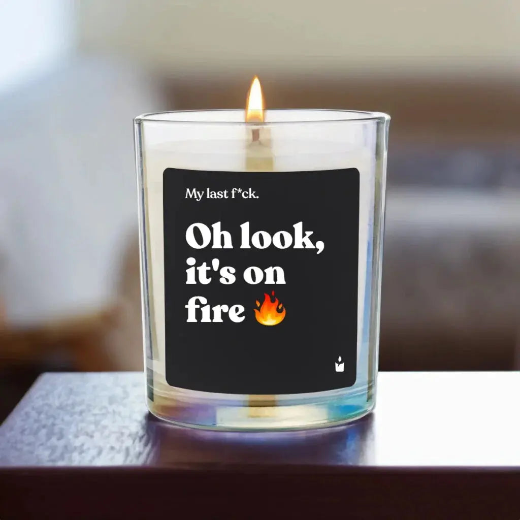 Duftkerze Rainbow Flowery Oh look, it's on fire von ChattyCandles