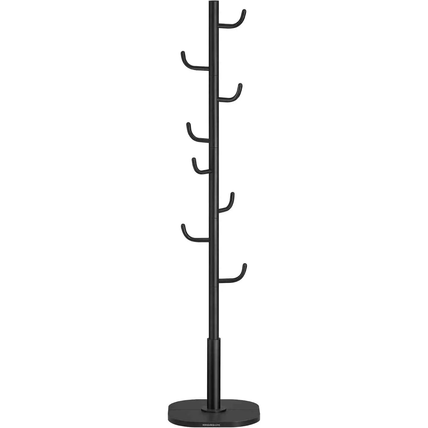 Garderobenständer Kaktus-Design mit 8 Haken Schwarz von Songmics