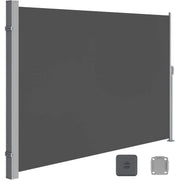 Seitenmarkise ausziehbar anthrazit Stahl 200x350cm von Songmics