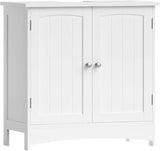 Waschbeckenunterschrank Badschrank mit Türen Weiss von Songmics