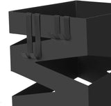 Regenschirmständer Metall quadratisch schwarz von Songmics