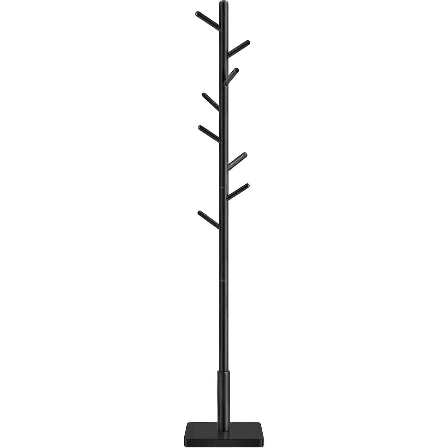 Garderobenständer Massivholz Baumform Tintenschwarz von Songmics