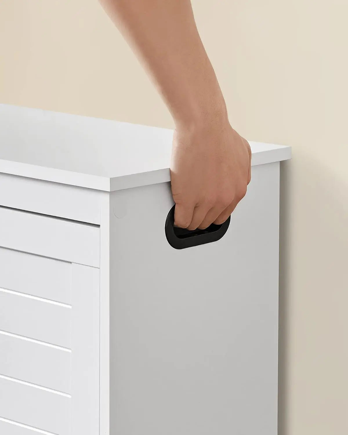 Schuhbank weiss verstellbar 80cm Holz von Songmics