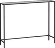 Konsolentisch mit Hartglasoberfläche tintenschwarz von Songmics