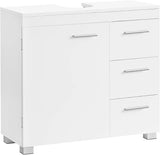 Waschbeckenunterschrank mit Schubladen wolkenweiss von Songmics