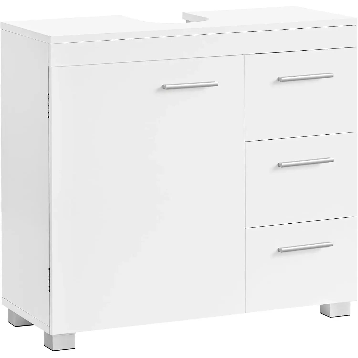 Waschbeckenunterschrank mit Schubladen wolkenweiss von Songmics