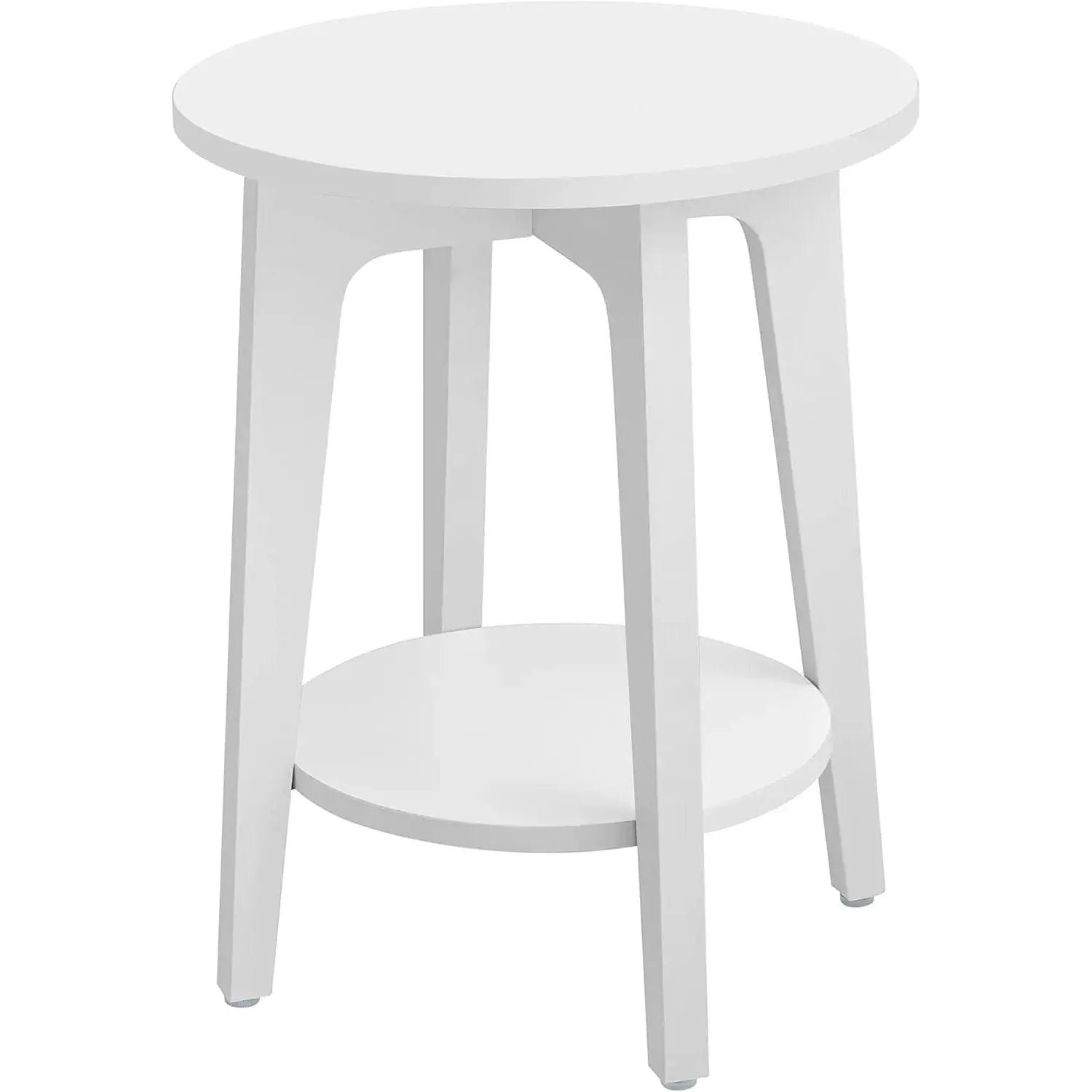 Beistelltisch moderner Stil mit Ablage Weiss von Songmics