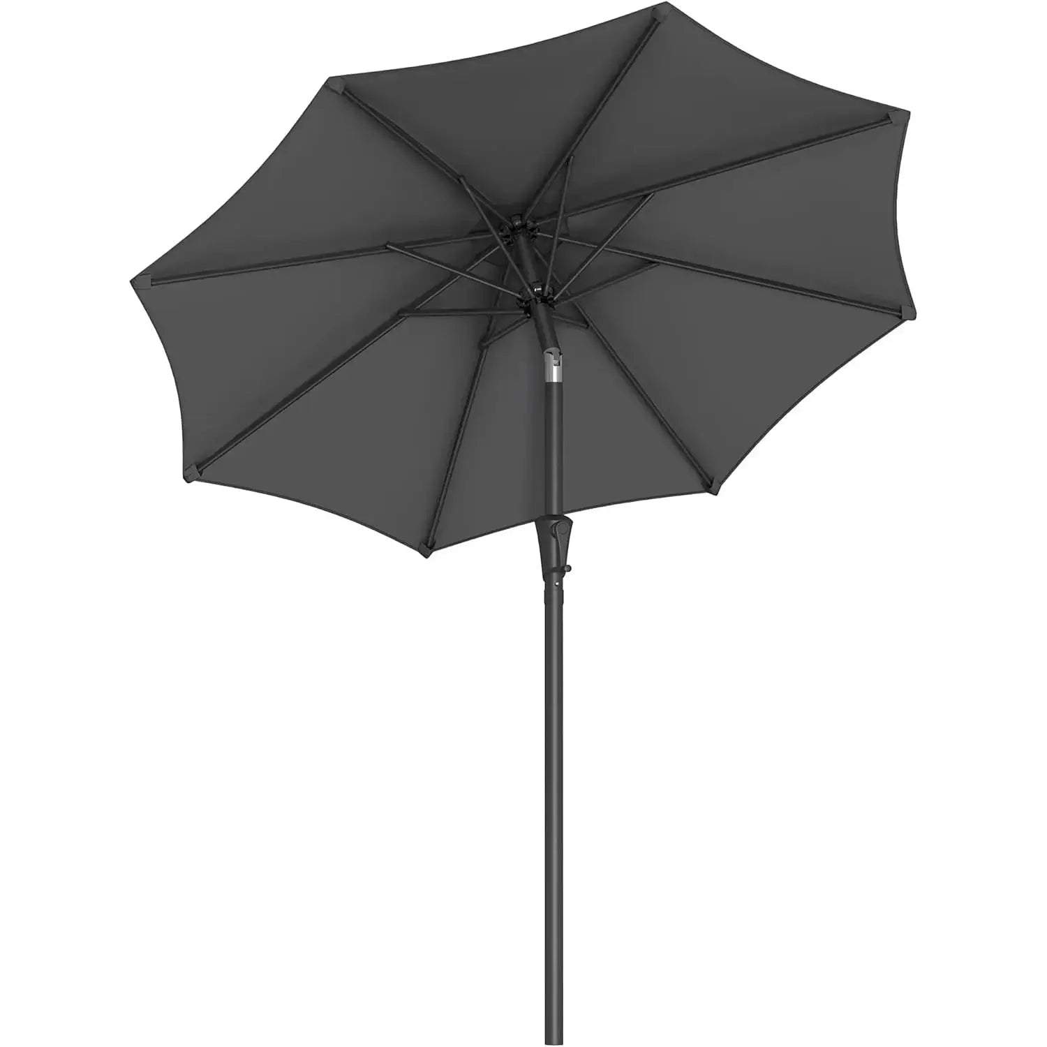 Sonnenschirm 200cm UPF50+ grau von Songmics
