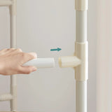 Kleiderständer Metall mit 2 Stangen und 2 Ablagen Weiss von Songmics