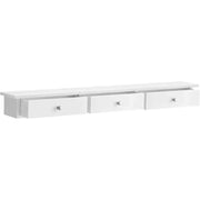 Wandregal mit Schubladen modern platzsparend weiss von Songmics