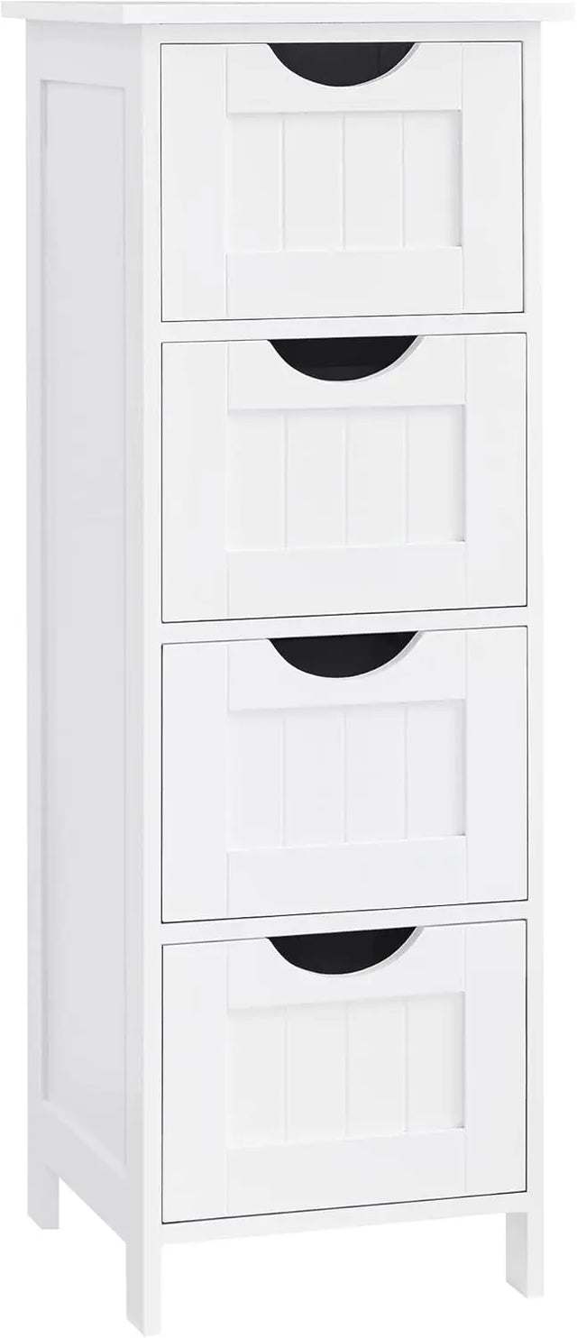 Badezimmerschrank mit Schubladen modern weiss von Songmics