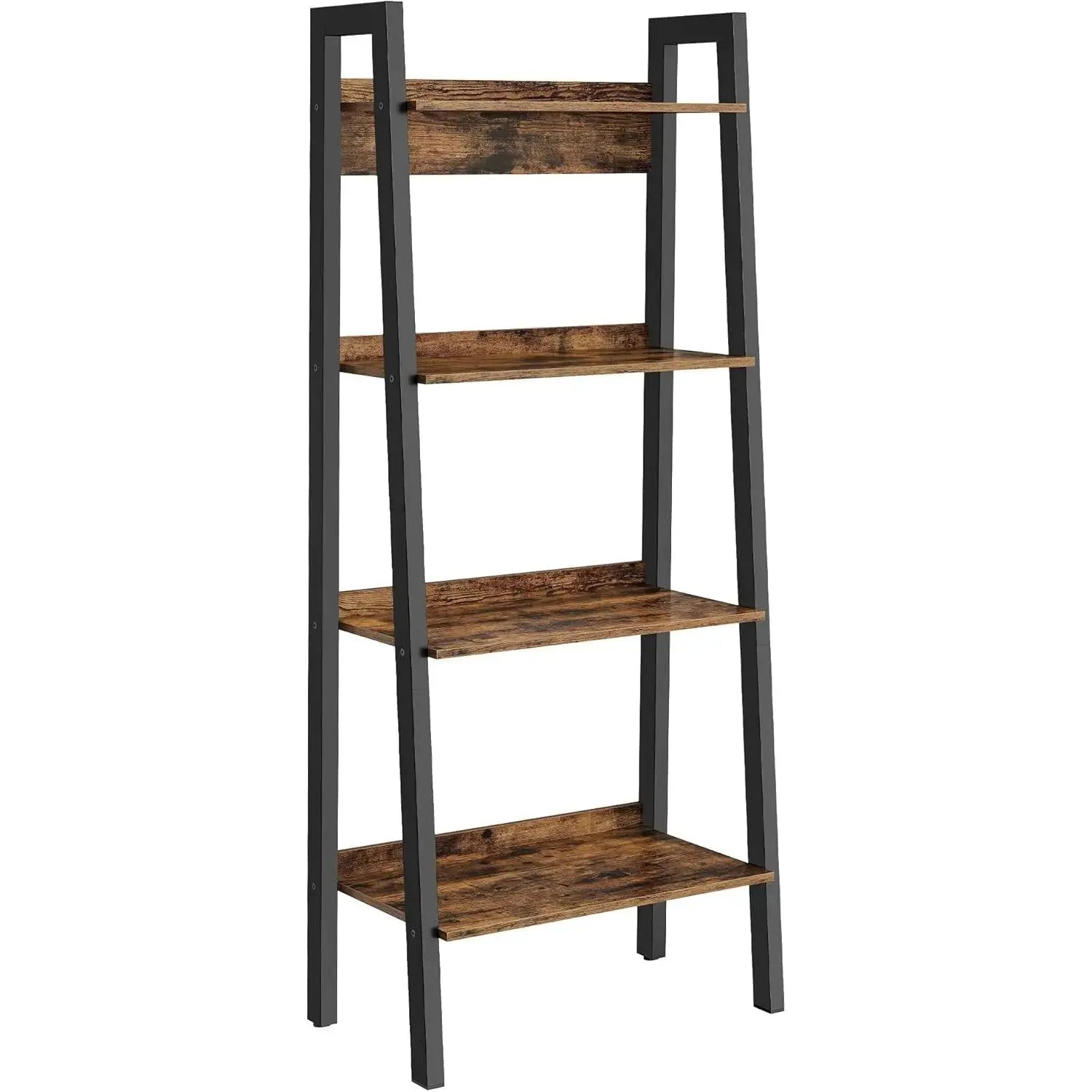 Bücherregal mit 4 Ebenen Industriestil Braun von Songmics