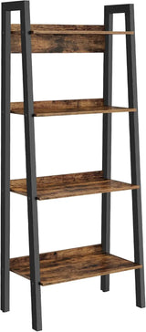 Bücherregal mit 4 Ebenen Industriestil Braun von Songmics