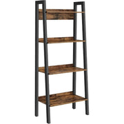 Bücherregal mit 4 Ebenen Industriestil Braun von Songmics
