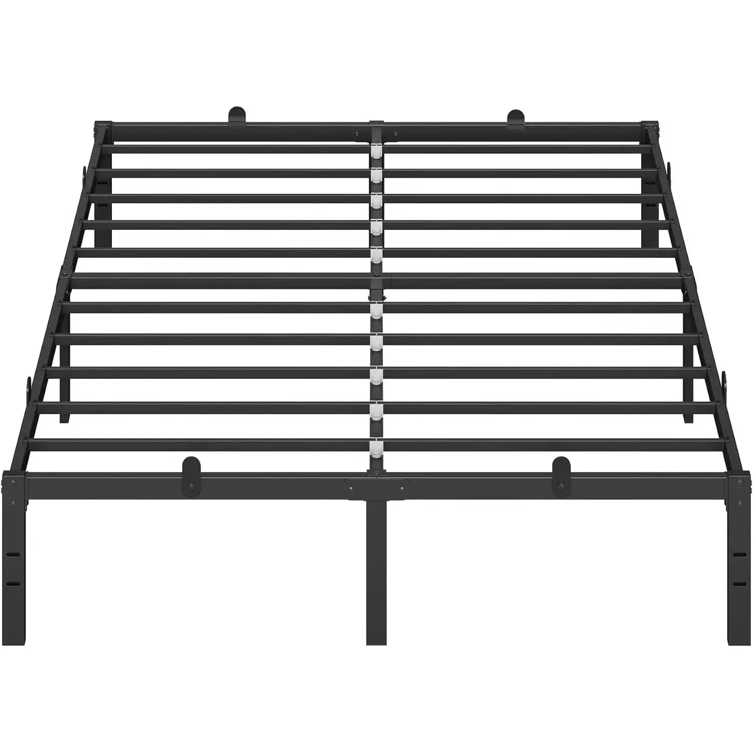 Metallbettgestell 140x190 mit Stauraum Schwarz von Songmics