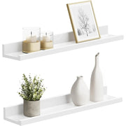 Wandregal Set für Wohnzimmer weiss von Songmics