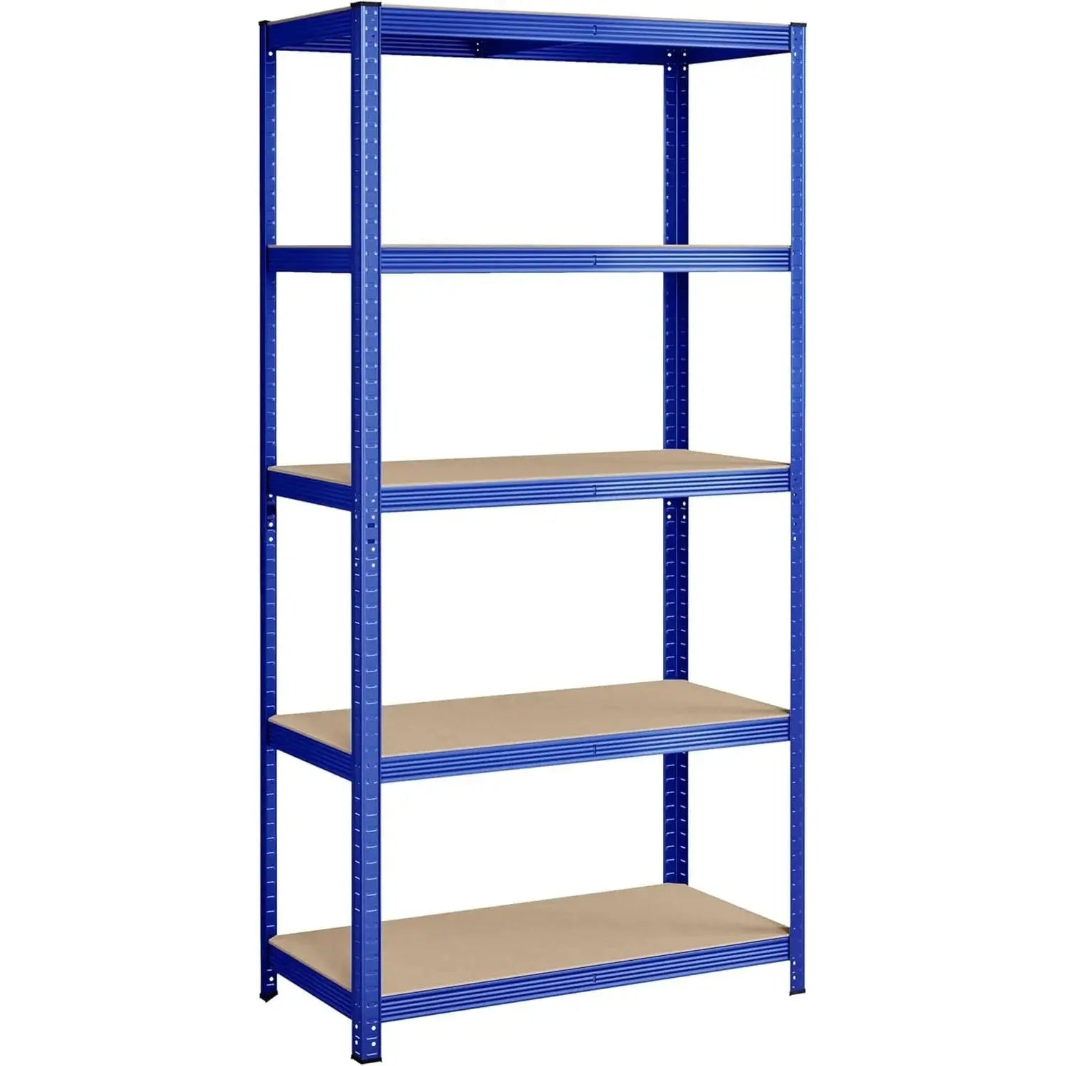 Regal Schwerlast 600kg Stahl 5 Ablagen Blau von Songmics