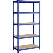 Regal Schwerlast 600kg Stahl 5 Ablagen Blau von Songmics