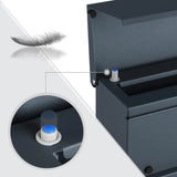 Briefkasten abschliessbar mit Zeitungsfach anthrazit von Songmics