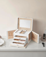 Schmuckkästchen mit Spiegel Schloss Wolkenweiss von Songmics