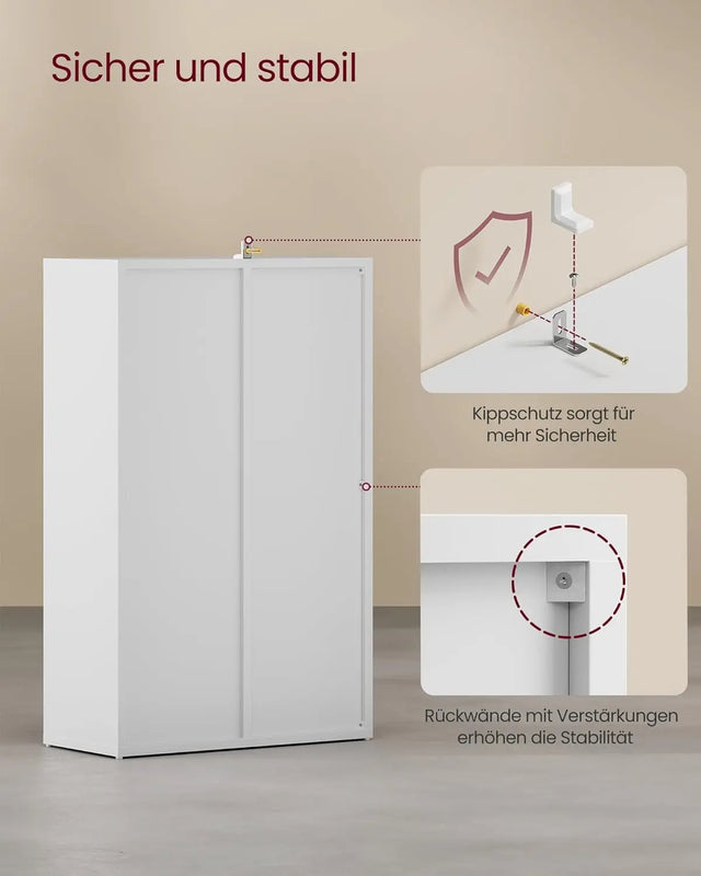 Bücherregal mit 5 Fächern Weiss von Songmics
