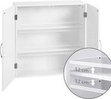 Badezimmerschrank wandmontiert verstellbar wolkenweiss von guteszeug.ch