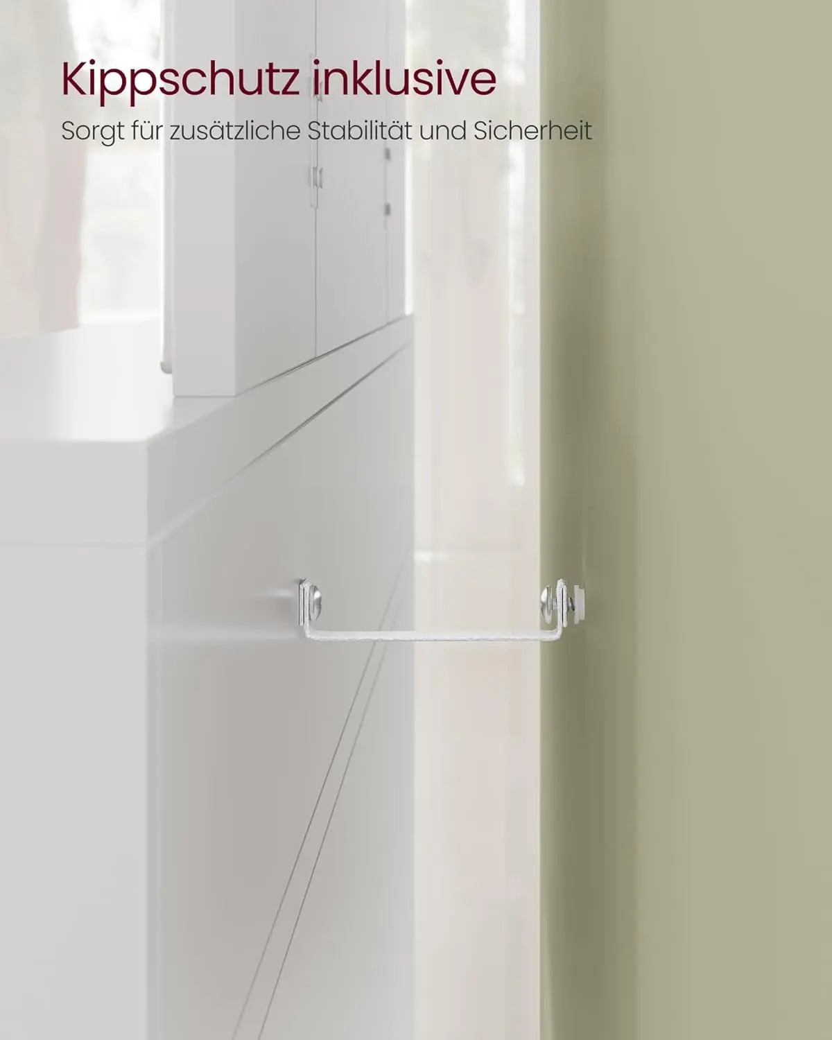Schminktisch Klappspiegel Schubladen Modern Weiss von Songmics