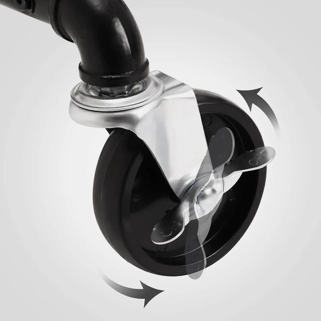 Kleiderständer Industrie-Design mit Ablage Schwarz von Songmics