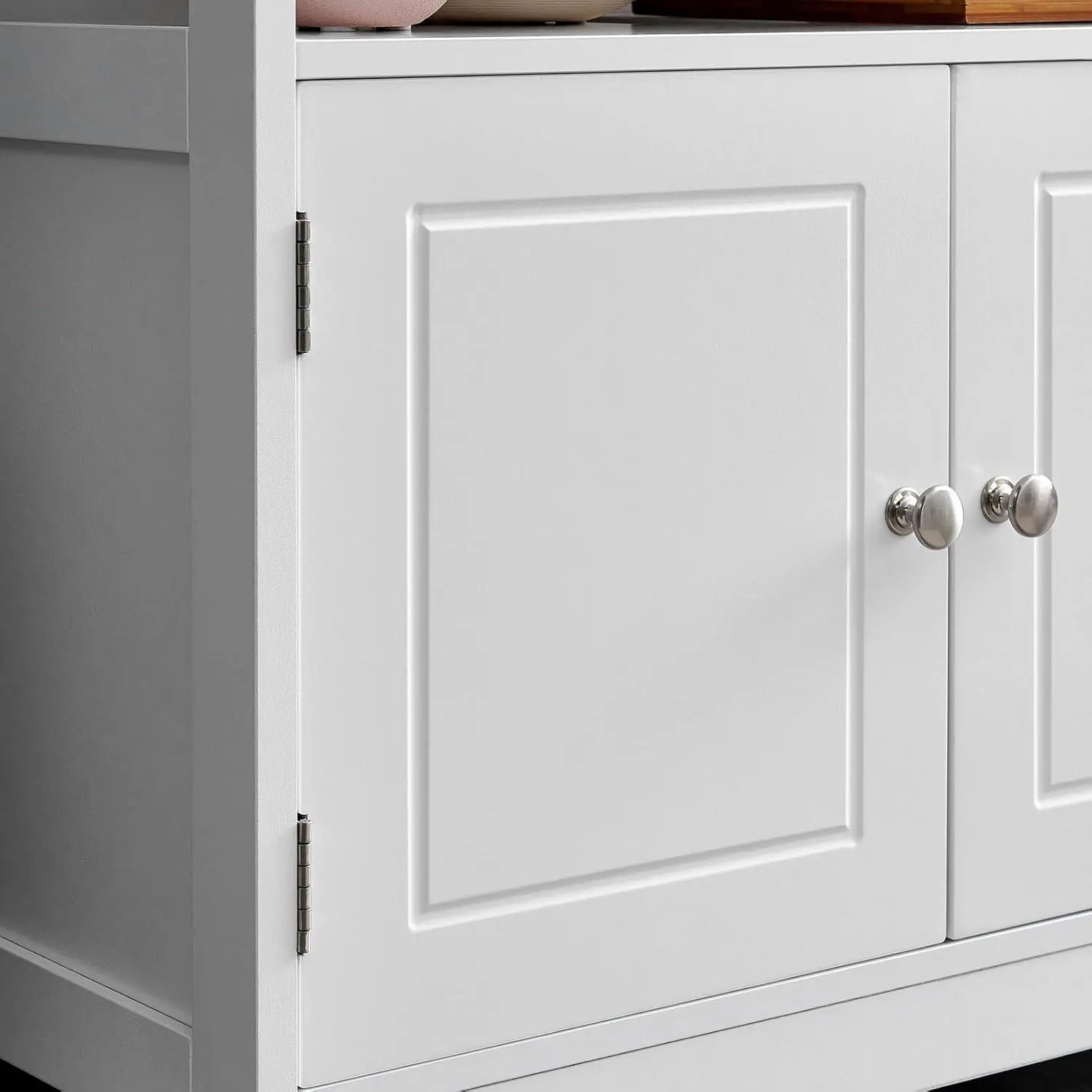 Waschbeckenunterschrank 60cm weiss Holz von Songmics