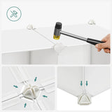 Regalsystem Kunststoff Steckregal Mehrzweck Weiss von guteszeug.ch