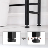 Toilettenregal 3 Ebenen Badezimmerregal Rustikal Braun von Songmics