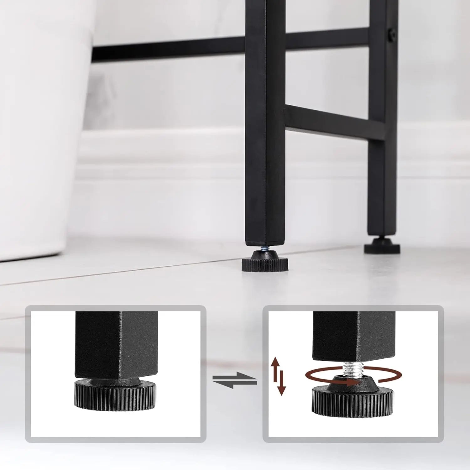 Toilettenregal 3 Ebenen Badezimmerregal Rustikal Braun von Songmics