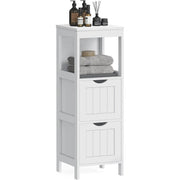 Badkommode Holzregal 4 Etagen Weiss von Songmics