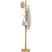 Garderobenständer Massivholz Baumform Naturbeige von Songmics