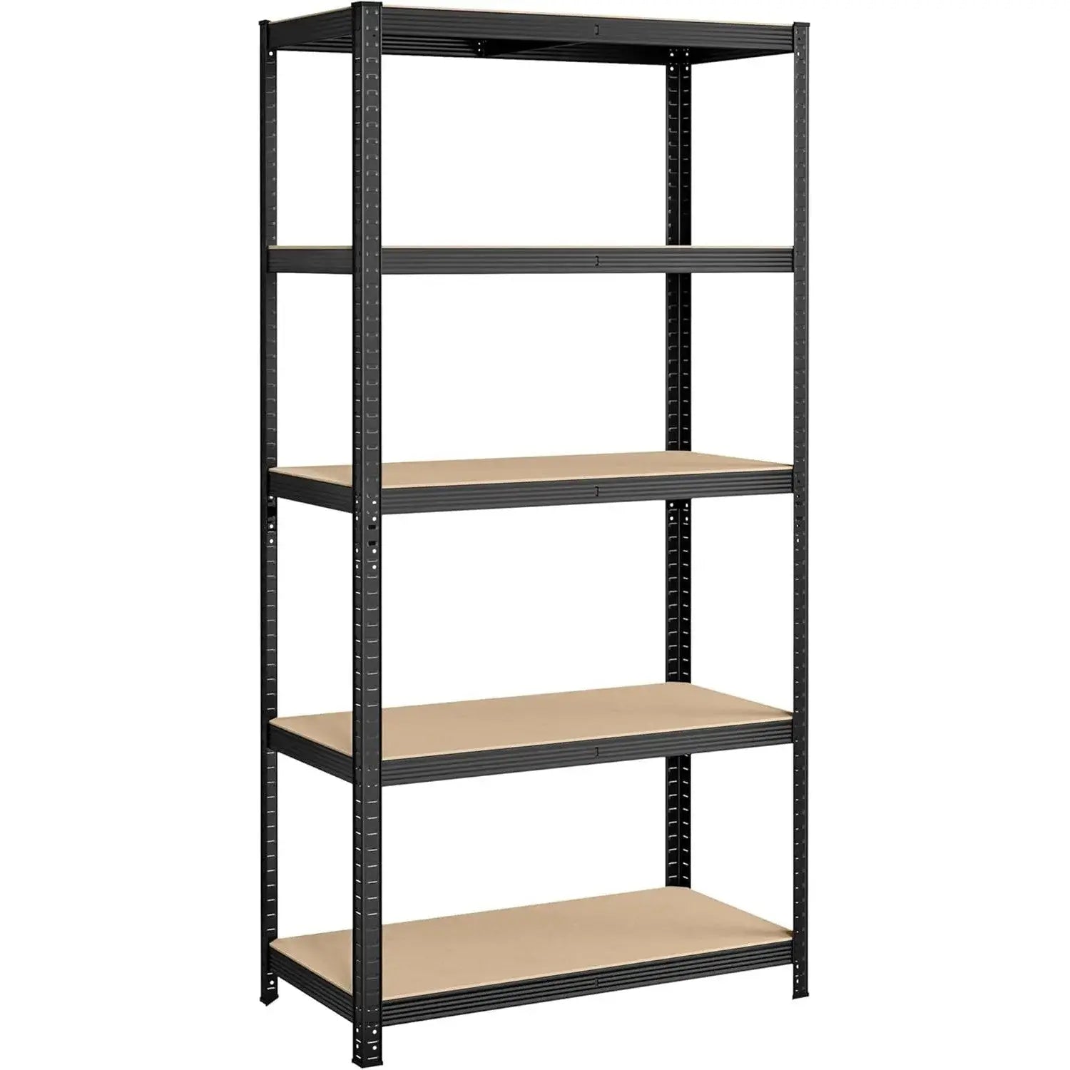 Regal 5 Ebenen Verstellbar Industriestil Schwarz von Songmics