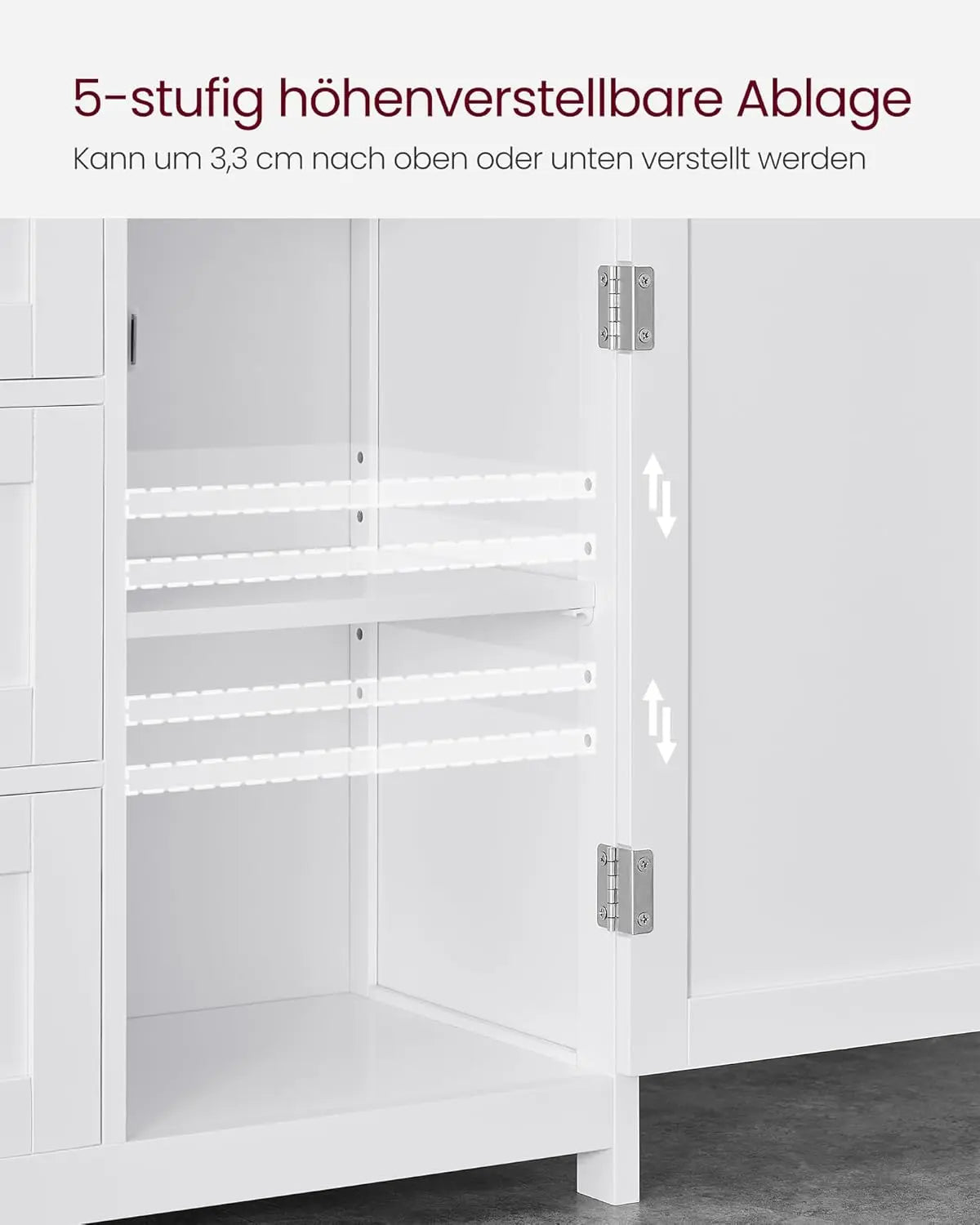 Badezimmerschrank 3 Schubladen weiss Holz von guteszeug.ch