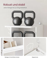 Schuhregal schmal mit 7 Ebenen weiss von Songmics