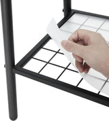 Kleiderständer mit Regal Stahl Mattschwarz von Songmics