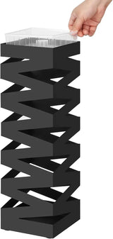 Regenschirmständer Metall quadratisch schwarz von Songmics