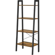 Regal Leiterregal Industrie-Design vintagebraun-schwarz von Songmics